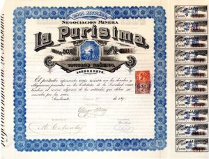 La Purisima - Stock Certificate
