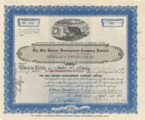 Joseph Lead Company St Stock Certificate 