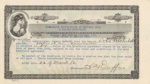 Syndicate Certificate of Empress Gold and Silver Syndicate - Foreign Stock Certificate