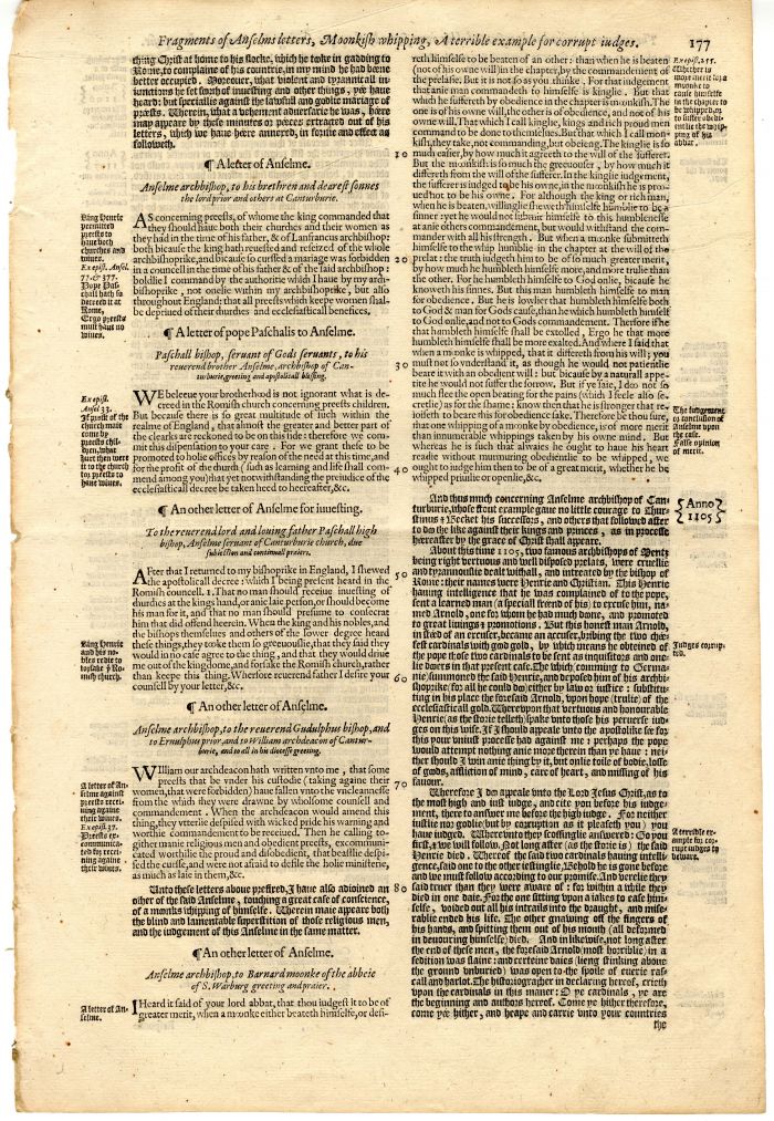Leaf from Book of Martyrs