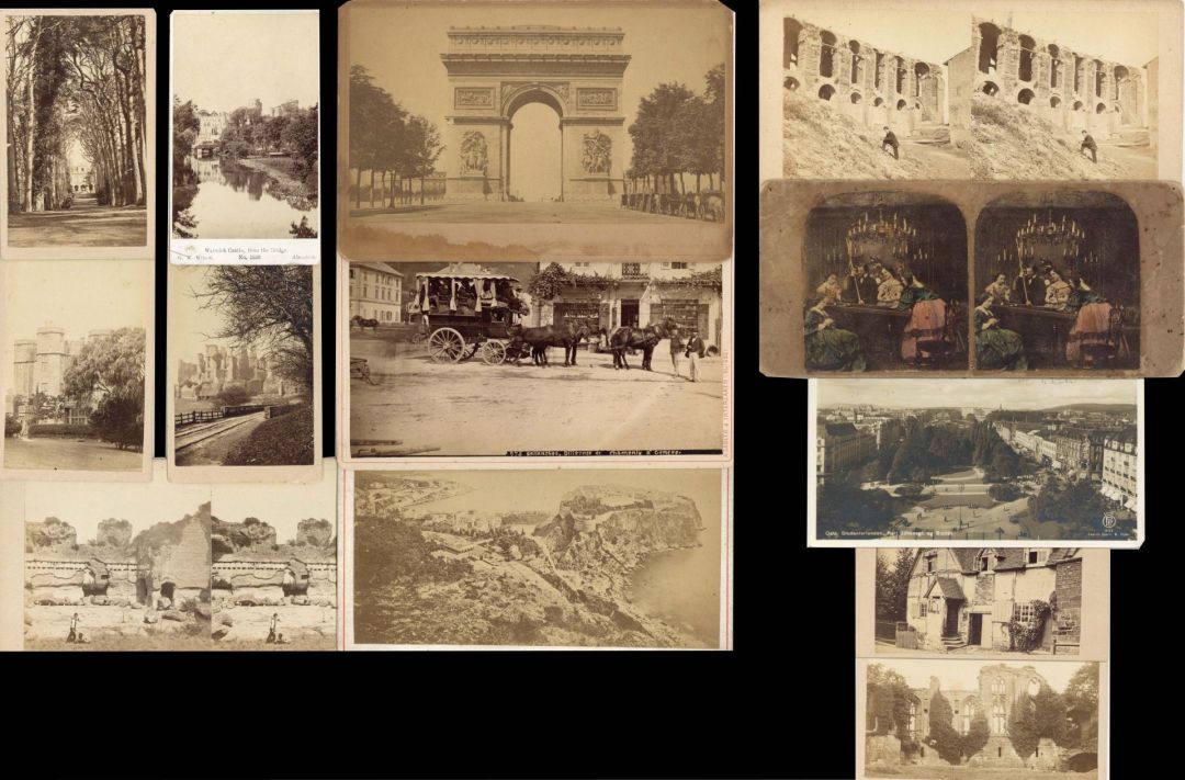 Group of 13 Early Photos - Foreign Miscellaneous