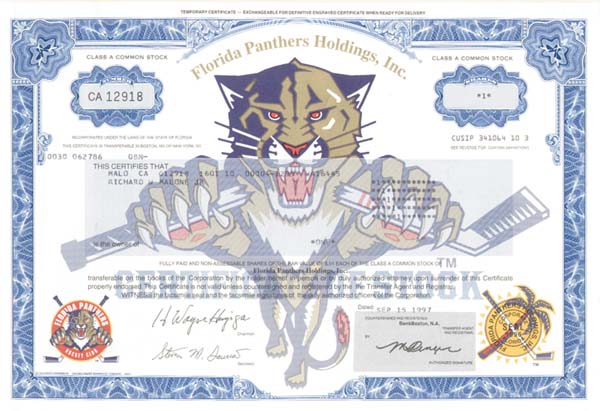 Florida Panthers Holdings, Inc