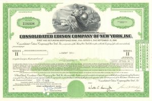 Consolidated Edison Co of New York, Incorporated - Various Denominations Bond