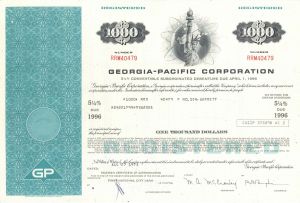 Georgia-Pacific Corporation - Pulp and Paper Company - Various Denominations Bond