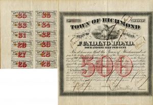 Town of Richmond State of Maine - $500