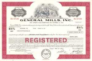 General Mills, Inc. - 1972-1988 dated $25,000 Bond