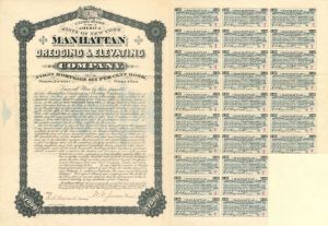 Manhattan Dredging and Elevating Co. - $1,000 Bond
