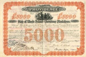 City of Providence - Certificate #1 - Bond