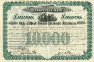 City of Providence - Certificate #1 - Bond