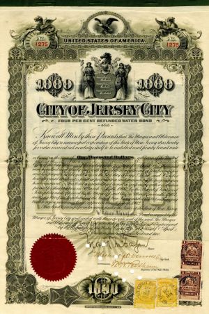 City of Jersey City - $1,000 - Bond