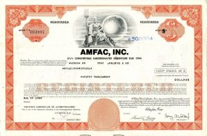 AMFAC, Inc. formly known as American Factors - $50,000 Bond
