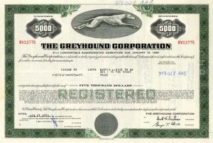 Greyhound Corporation - $5,000 Bond