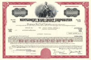 Montgomery Ward Credit Corporation - $20,000