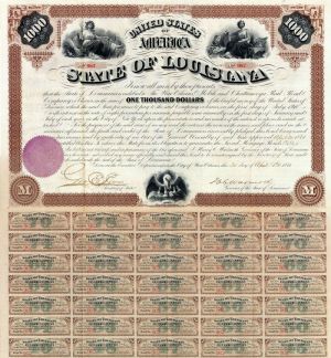 State of Louisiana - $1,000 Bond