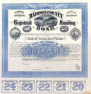 Madison County Registered Funding Bond - $100 Bond