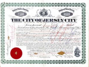 City of Jersey City - $1,000 Bond