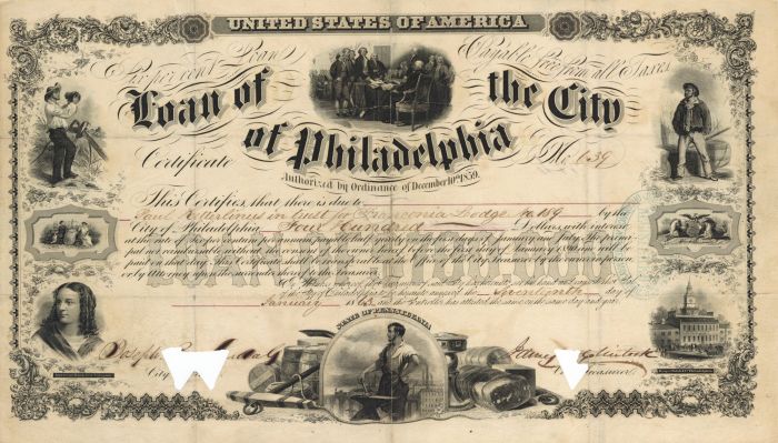 City of Philadelphia - $400 Bond - Fantastic Graphics