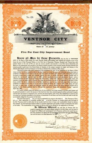 Ventnor City - $1,000 Bond