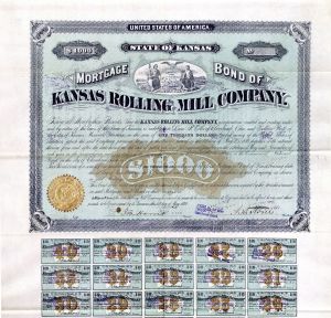 Kansas Rolling Mill Co. - $1,000 Bond