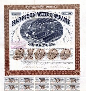 Harrison Wire Co. - $1,000 Bond