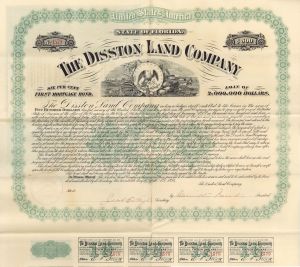 Disston Land Co. - 1894 dated $500 Bond