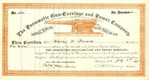 Pneumatic Gun-Carriage and Power Co.