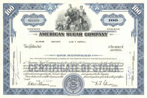 American Sugar Co. - Stock Certificate