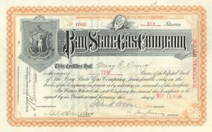 Bay State Gas Co. - Stock Certificate