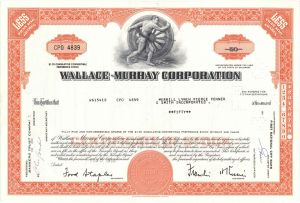 Wallace-Murray Corp. - Stock Certificate