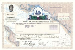 Chart House Enterprises, Inc - 1998 dated Stock Certificate