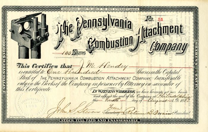 Pennsylvania Combustion Attachment Co.