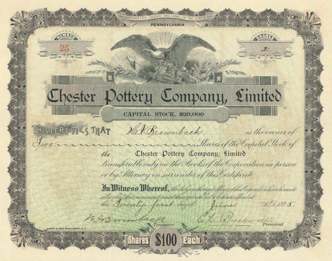 Chester Pottery Co., Limited
