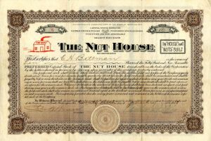 Nut House Incorporated - Stock Certificate