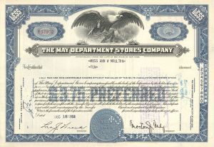 May Department Stores Co. - Stock Certificate