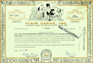 Flair Cards, Inc - Stock Certificate