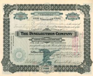 Dynelectron Co. - Stock Certificate