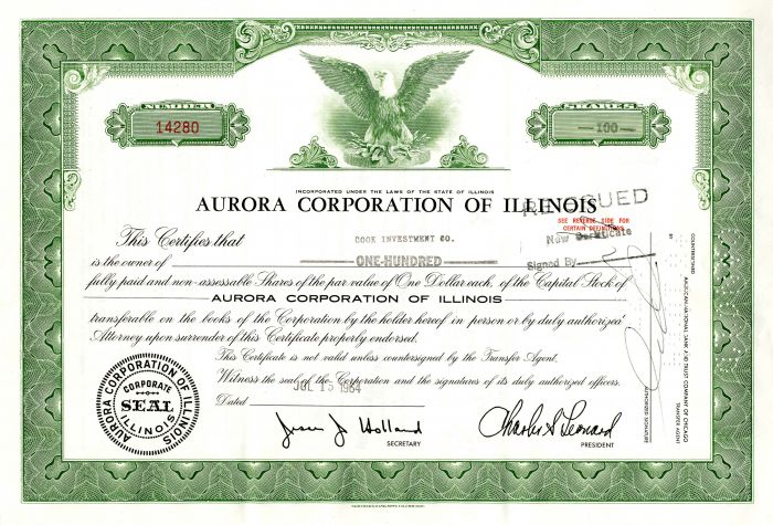 Aurora Corporation of Illinois