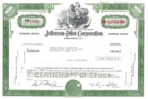 Jefferson-Pilot Corporation - Stock Certificate
