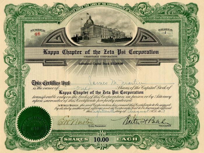 Kappa Chapter of the Zeta Psi Corporation