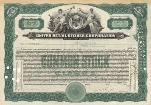 United Retail Stores Corp. - Stock Certificate