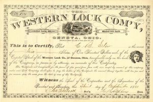 Western Lock Com'y, Geneva, Ohio