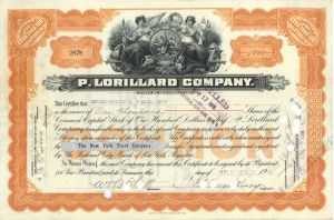 P. Lorillard Co. - Stock Certificate