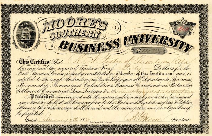 Moore's Southern Business University