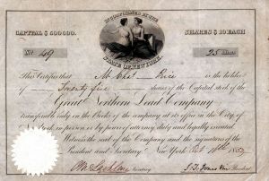 Great Northern Land Co. - Stock Certificate