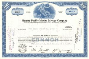 Murphy Pacific Marine Salvage Co. -  Stock Certificate