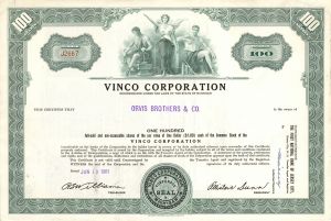 Vinco Corp. - Stock Certificate