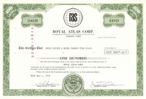Royal Atlas Corp. - Stock Certificate