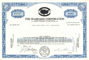 Seaboard Corp. - Stock Certificate