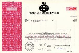 Seaboard Corp. - Stock Certificate