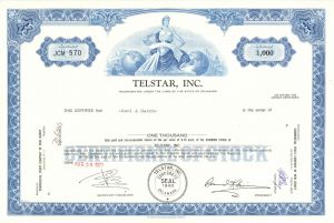 Telstar, Inc. - Stock Certificate